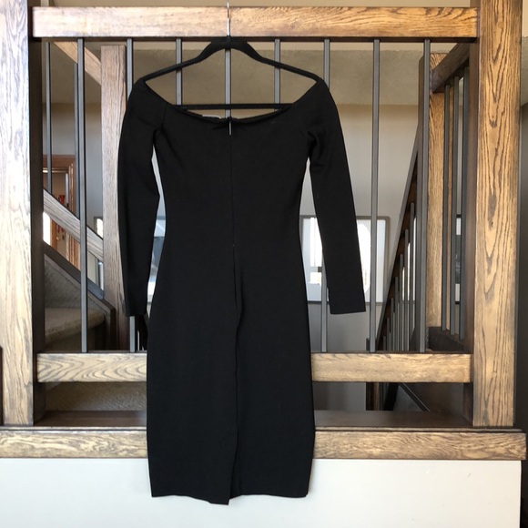 Babaton Black off the Shoulder Dress - Picture 3 of 3